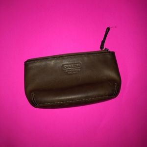 Coach leather bill folder
